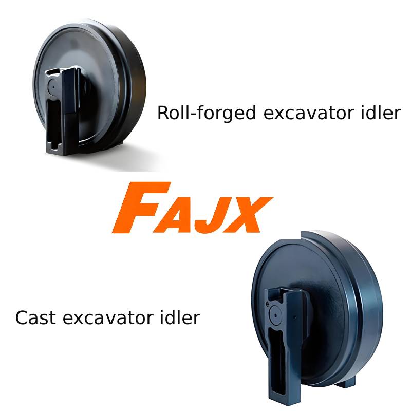 Roll‑forged excavator idler assembly for heavy‑duty undercarriage system
