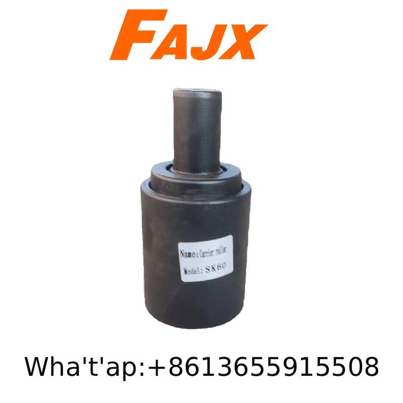 FAJX Parts factory manufactured Kobelco excavator undercarriage spare parts, SK60 top roller full in‑house production